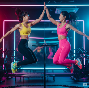 트램폴린 운동 1