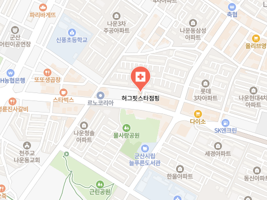 허그핏스타점핑 위치